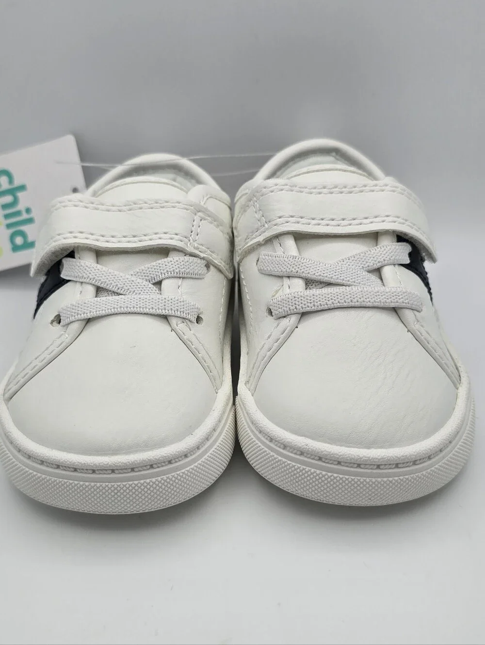 Carter's White Sneakers with Navy Accent for Kids